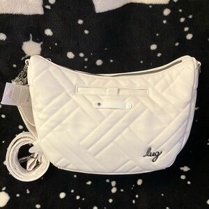 BNWT - Lug Matte Luxe VL Harmony Crossbody Bag (pearl white)